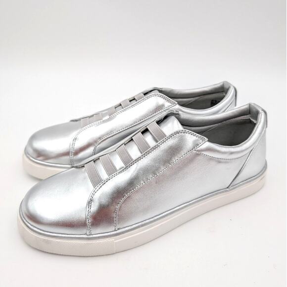 Reaction Kenneth Cole Bonnie Metallic Slip-On Sneaker Women’s Size US9.5 EU40.5 - Picture 1 of 13